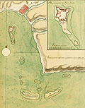 Plan de la Baye et Fort St Louis par Lemoine